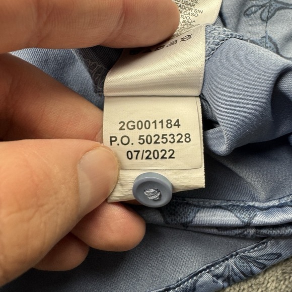 Vineyard Vines Women's Large Floral Printed Performance Shirt Golf Tennis Active - Picture 8 of 8